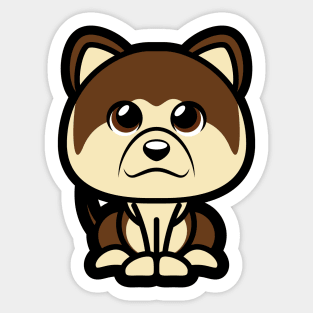 Akita Tooniefied Sticker